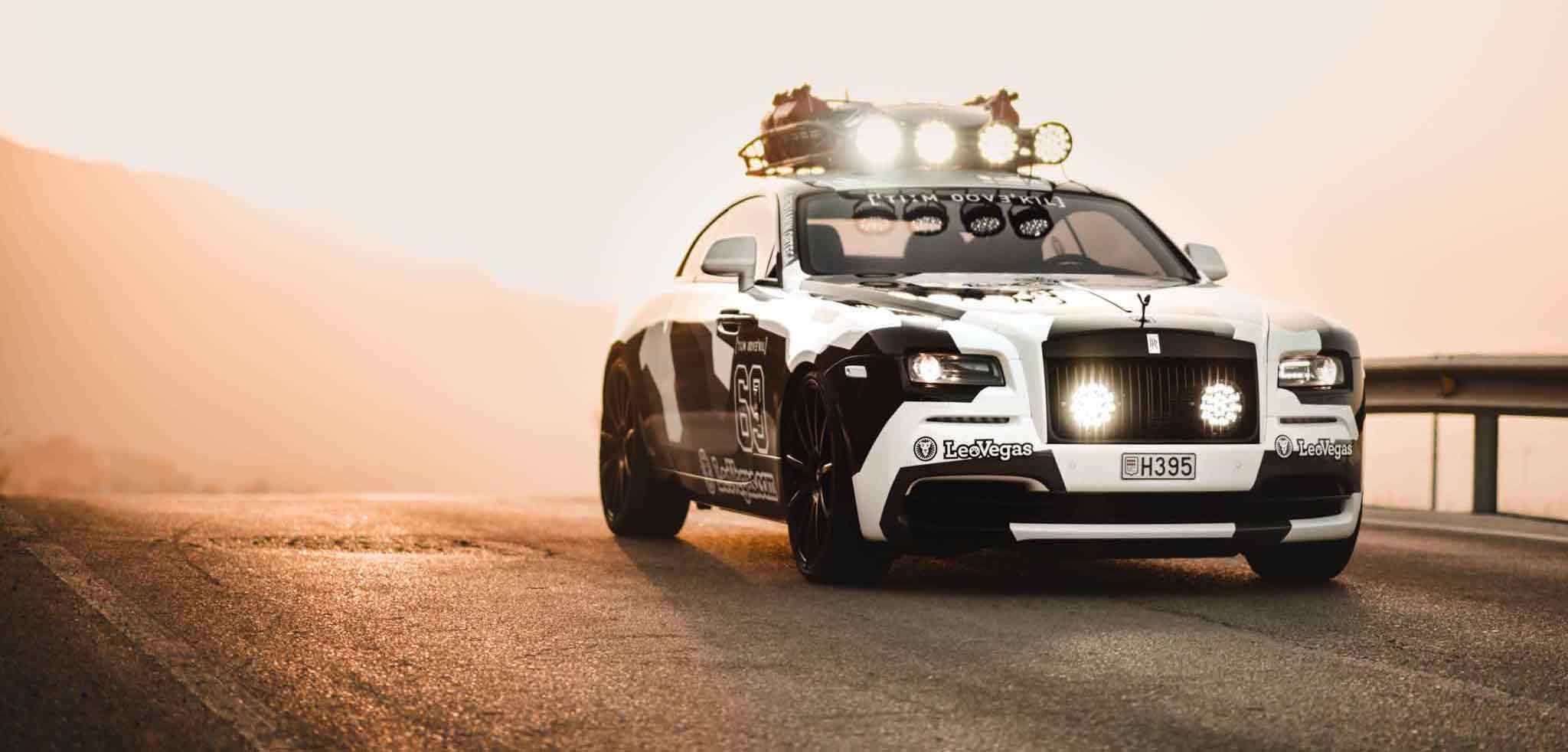 Rolls Royce Wraith avec wrap camo