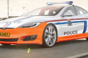 La police luxembourgeoise en Tesla, un bel exemple !