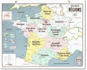 ​Émile en Ville propose la carte des nouvelles régions de France 