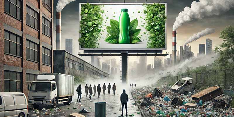 représentation des dérives et des risques du Greenwashing par les marques
